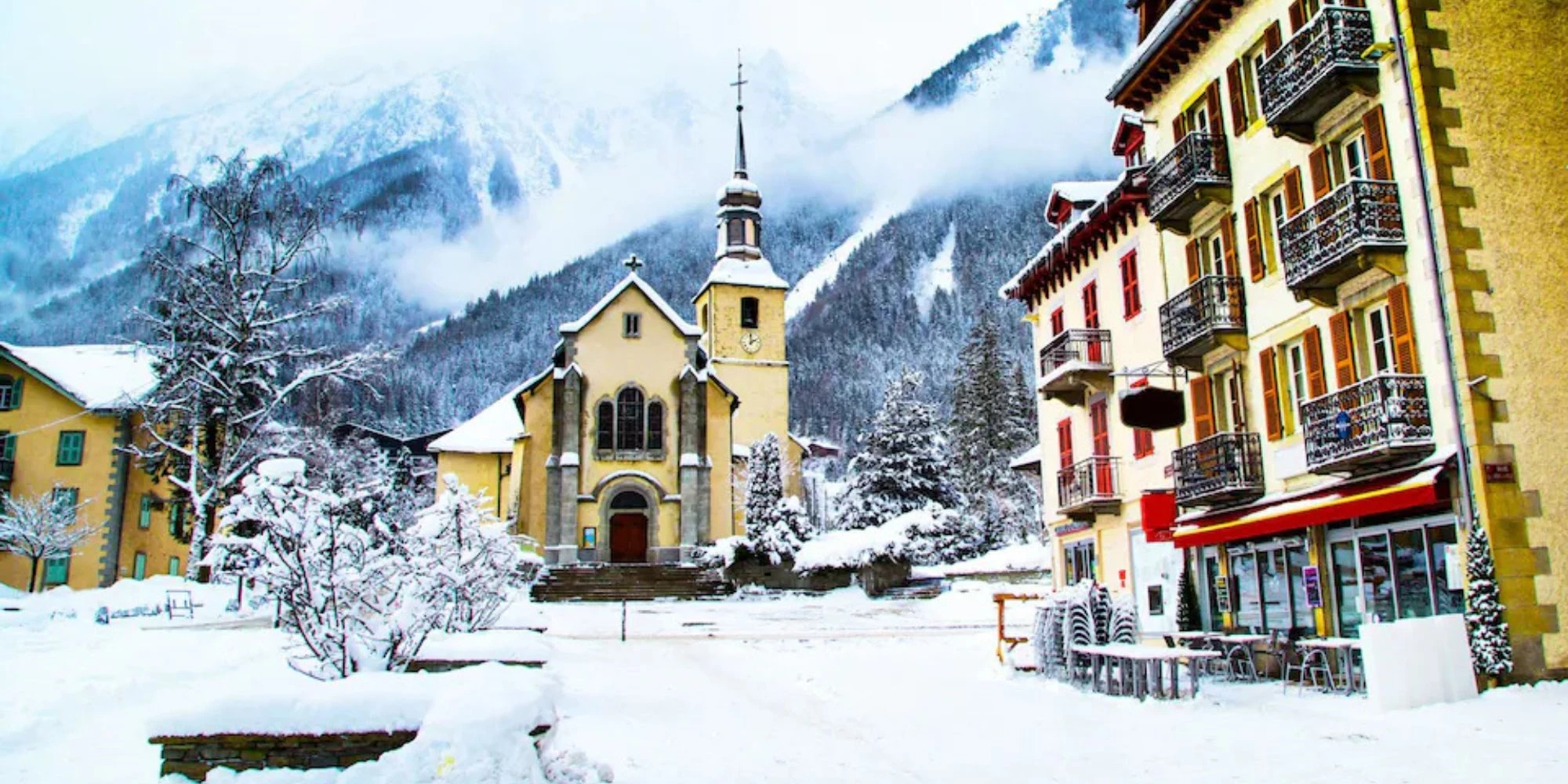 Great conditions and charming squares have made Chamonix an elite ski destination Credit: Kisa Markiza